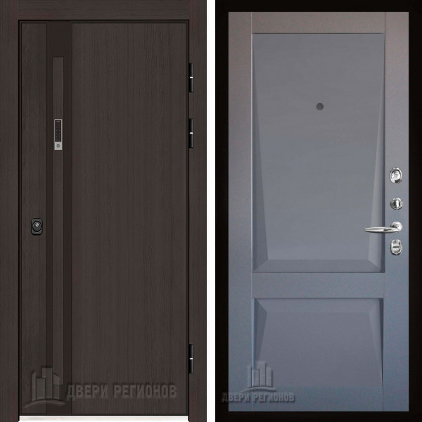 Дверь входная Двери Регионов Элит термо Perfecto barhat grey