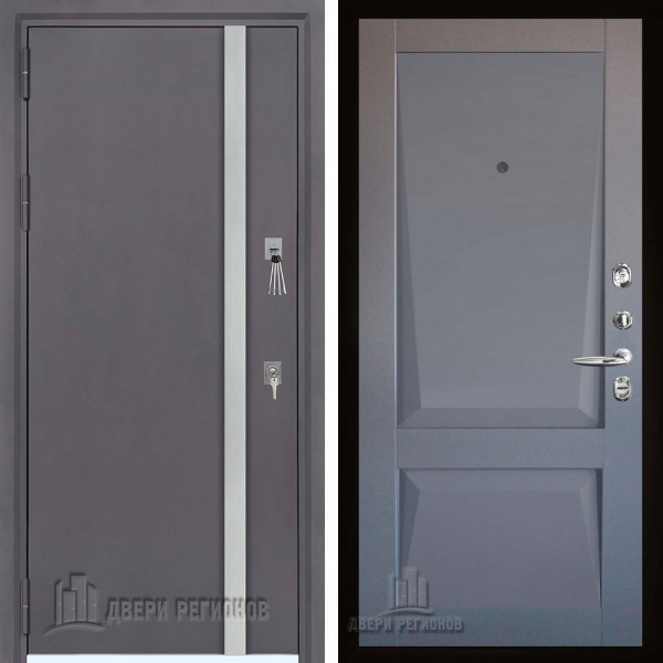 Дверь входная Двери Регионов Норд New Perfecto barhat grey