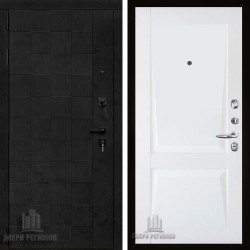 Дверь входная Двери Регионов Quadro Бетон графит Perfecto barhat white