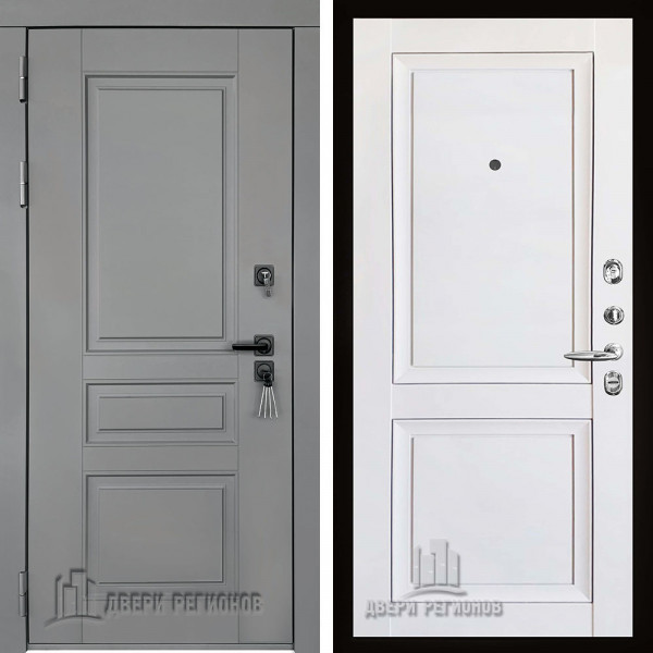 Дверь входная Двери Регионов Сенат плюс Solid Decanto Barhat white