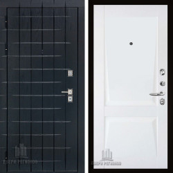 Дверь входная Двери Регионов Сенат плюс Albero black Perfecto barhat white