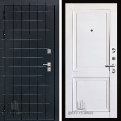 Дверь входная Двери Регионов Сенат плюс Albero black Decanto Barhat white