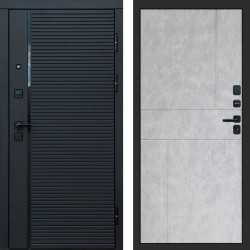 Входная дверь Termo-Door Black Line - Горизонт бетон светлый