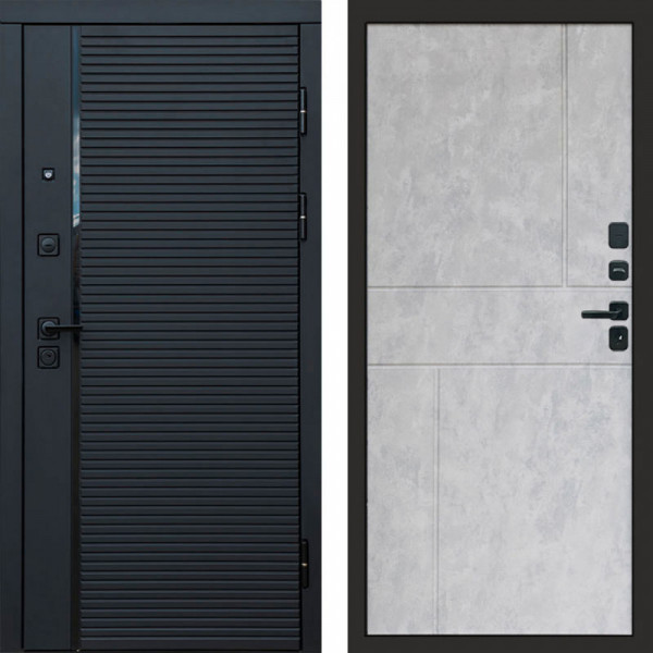 Входная дверь Termo-Door Black Line - Горизонт бетон светлый
