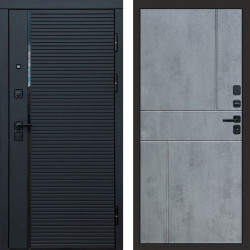 Входная дверь Termo-Door Black Line - Горизонт бетон темный