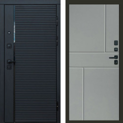 Входная дверь Termo-Door Black Line - Горизонт Grey софт