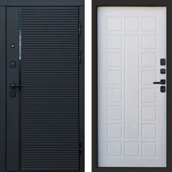 Входная дверь Termo-Door Black Line - Престиж белое дерево