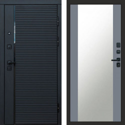 Входная дверь Termo-Door Black Line - Зеркало Grey Софт