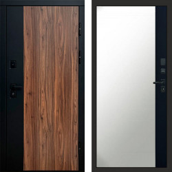 Входная дверь Termo-Door Флэш - Зеркало Фацет Черный кварц