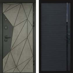 Входная дверь Termo-Door Геометрия Бетон - Porte black