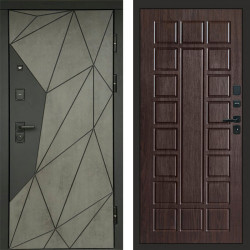 Входная дверь Termo-Door Геометрия Бетон - Престиж венге