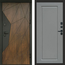 Входная дверь Termo-Door Геометрия Дуб - Гранд Grey софт