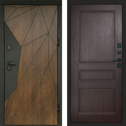 Входная дверь Termo-Door Геометрия Дуб - Классика венге