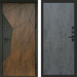 Входная дверь Termo-Door Геометрия Дуб - Мастино Бетон темный