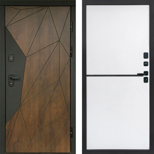 Входная дверь Termo-Door Геометрия Дуб - Нео White