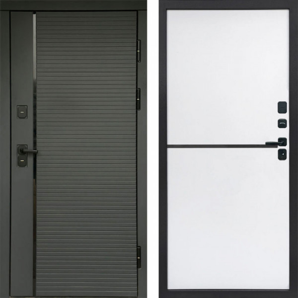 Входная дверь Termo-Door Графит Line - Нео White