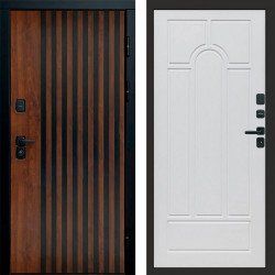 Входная дверь Termo-Door Кантри - Арка белое дерево