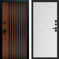 Входная дверь Termo-Door Кантри - Лучи белый