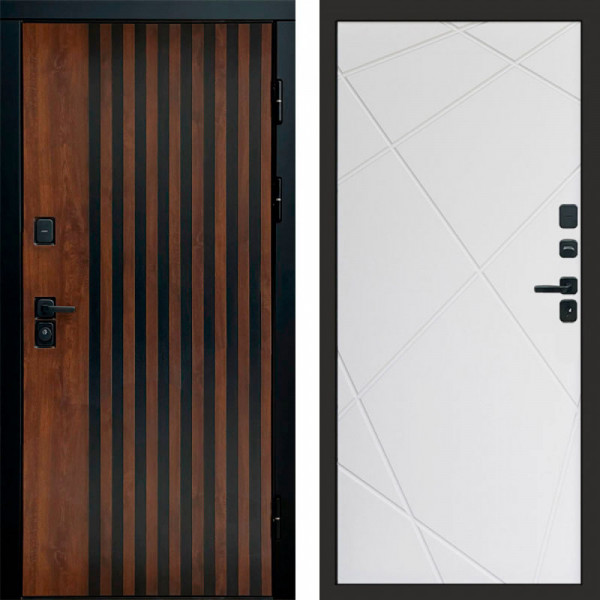 Входная дверь Termo-Door Кантри - Лучи белый