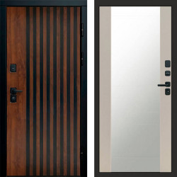 Входная дверь Termo-Door Кантри - Зеркало Слоновая кость