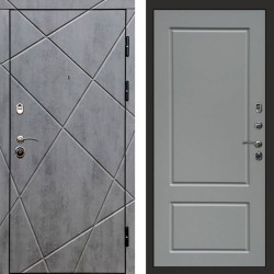 Входная дверь Termo-Door Лучи Бетон Темный - Марсель Grey софт