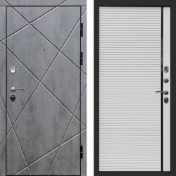 Входная дверь Termo-Door Лучи Бетон Темный - Porte white
