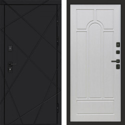 Входная дверь Termo-Door Лучи Black - Арка лиственница