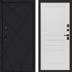 Входная дверь Termo-Door Лучи Black - Классика лиственница