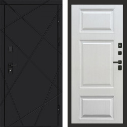 Входная дверь Termo-Door Лучи Black - Лион Лиственница