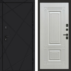 Входная дверь Termo-Door Лучи Black - Мадрид Лиственница