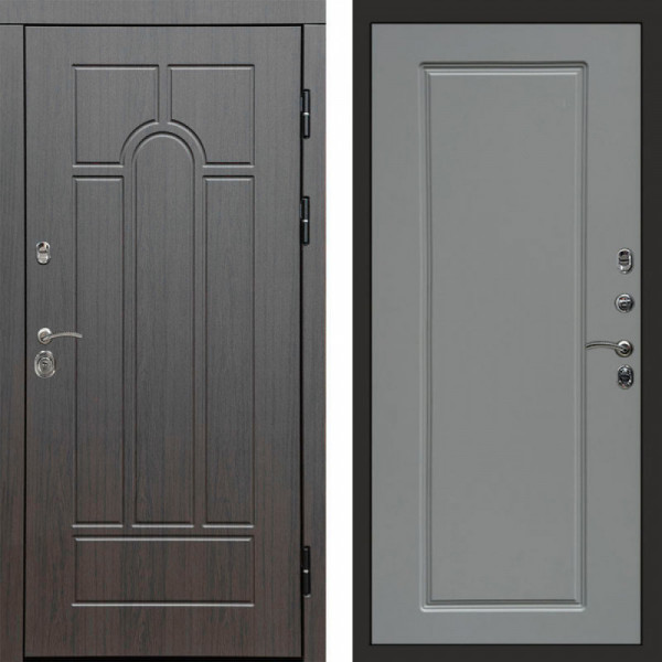 Входная дверь Termo-Door Модена Венге - Гранд Grey софт