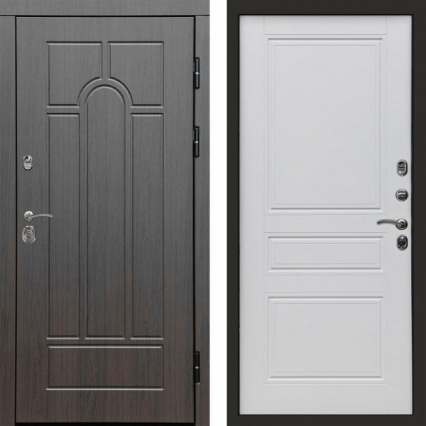 Входная дверь Termo-Door Модена Венге - Классика белый матовый