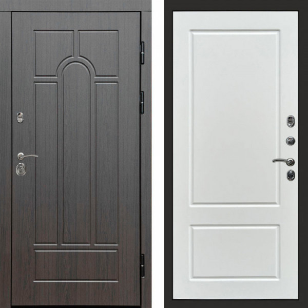 Входная дверь Termo-Door Модена Венге - Марсель Белый софт