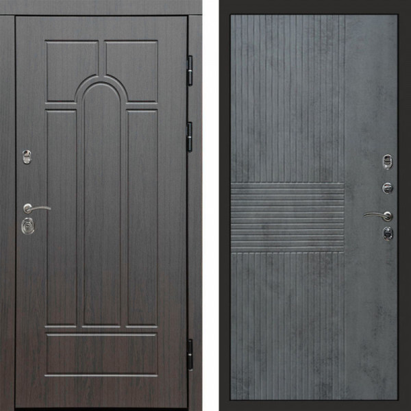 Входная дверь Termo-Door Модена Венге - Мастино Бетон темный
