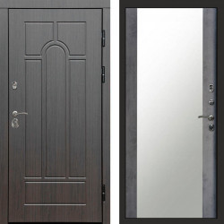 Входная дверь Termo-Door Модена Венге - Зеркало бетон темный