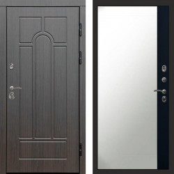 Входная дверь Termo-Door Модена Венге - Зеркало Фацет Черный кварц