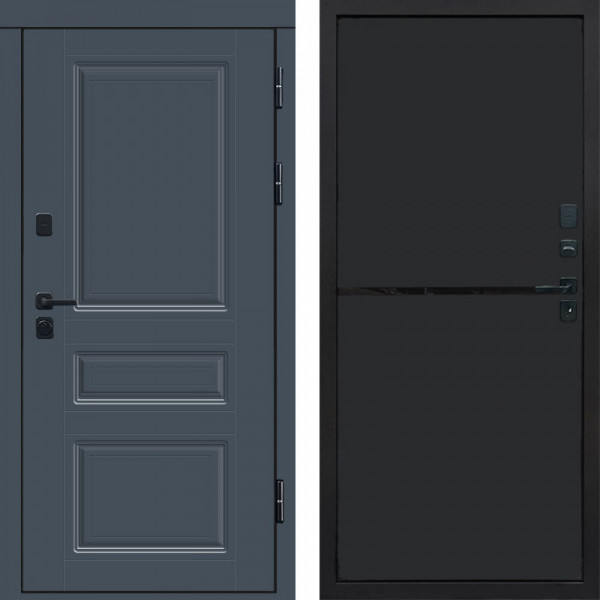 Входная дверь Termo-Door Орегон Графит - Нео Black