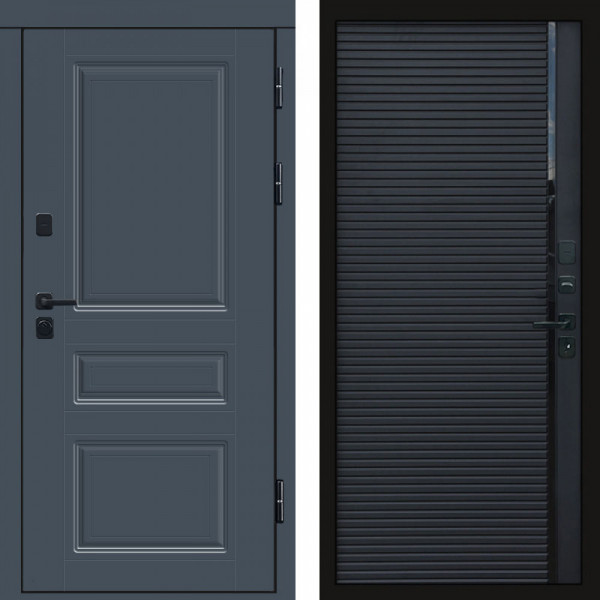 Входная дверь Termo-Door Орегон Графит - Porte black