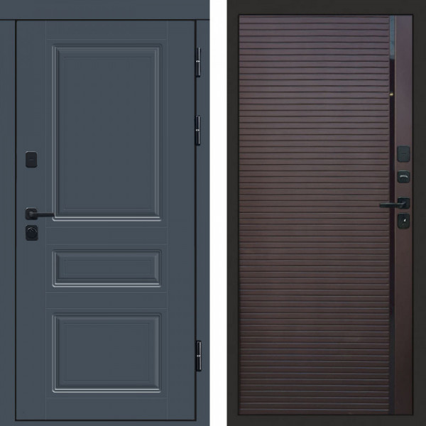 Входная дверь Termo-Door Орегон Графит - Porte Шоколад