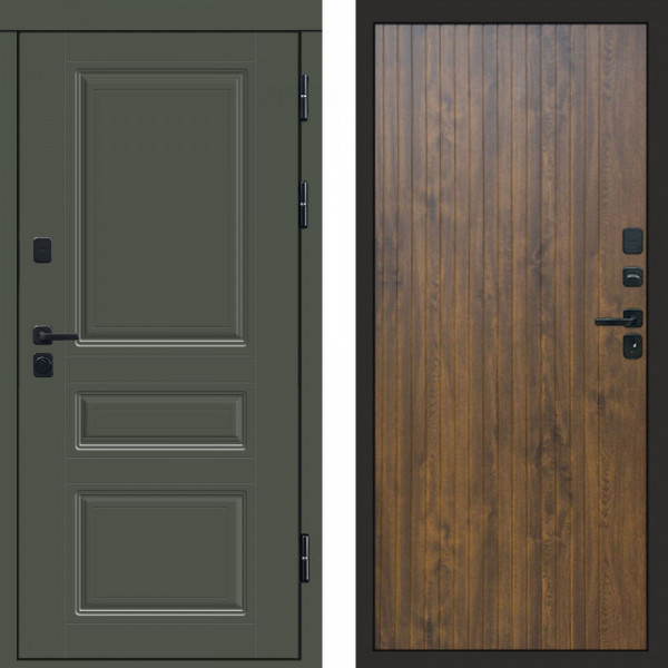 Входная дверь Termo-Door Орегон Грин - Flat Дуб