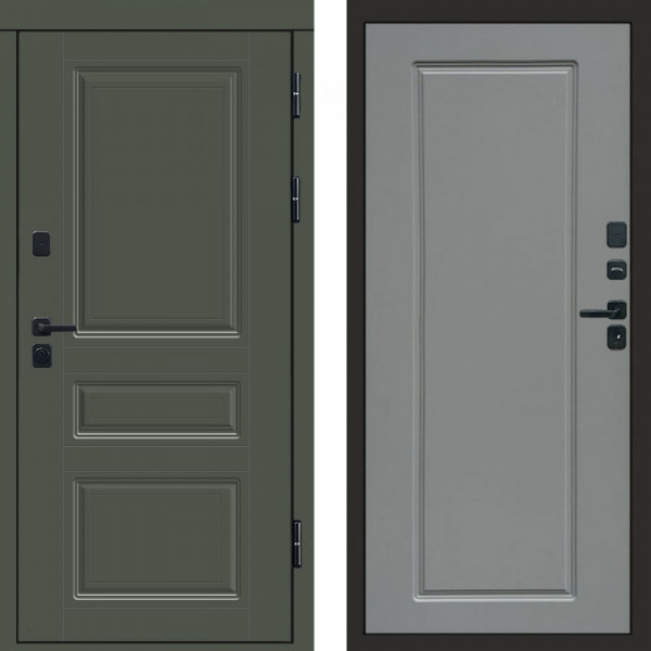 Входная дверь Termo-Door Орегон Грин - Гранд Grey софт