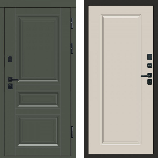 Входная дверь Termo-Door Орегон Грин - Гранд Слоновая кость