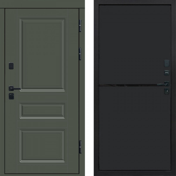 Входная дверь Termo-Door Орегон Грин - Нео Black