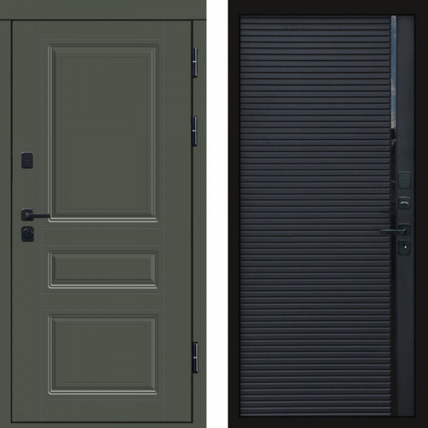 Входная дверь Termo-Door Орегон Грин - Porte black