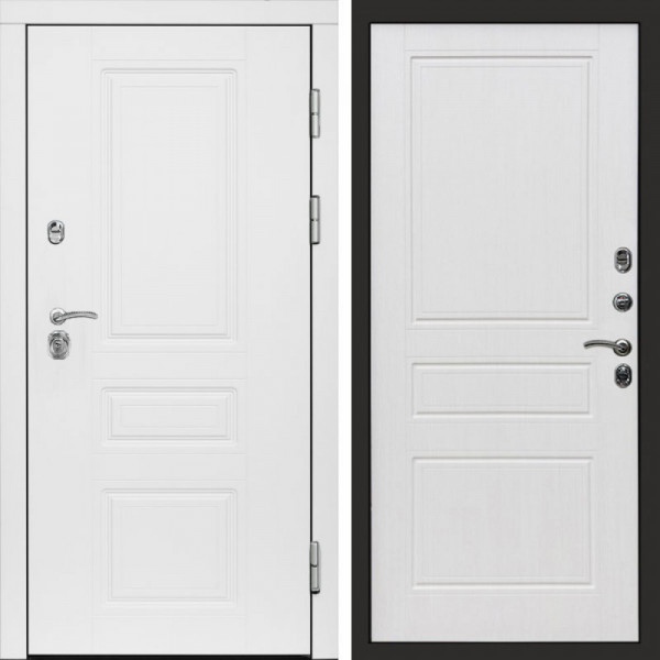 Входная дверь Termo-Door Орегон White - Классика белое дерево