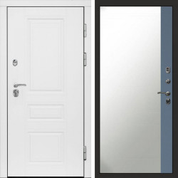 Входная дверь Termo-Door Орегон White - Зеркало Фацет Grey софт