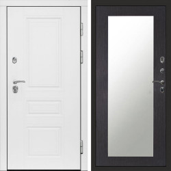 Входная дверь Termo-Door Орегон White - Зеркало Триумф венге