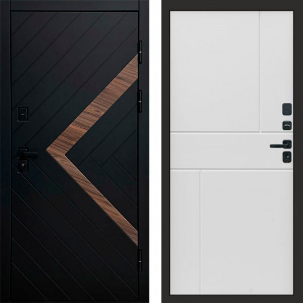 Входная дверь Termo-Door Плэй - Горизонт белый