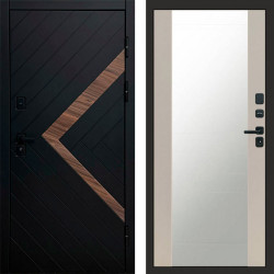 Входная дверь Termo-Door Плэй - Зеркало Слоновая кость