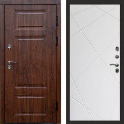 Входная дверь Termo-Door Премиум Дуб - Лучи белый